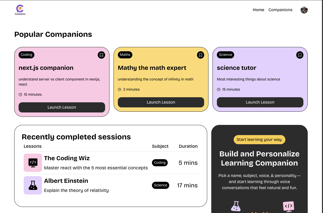 Converso AI Tutors