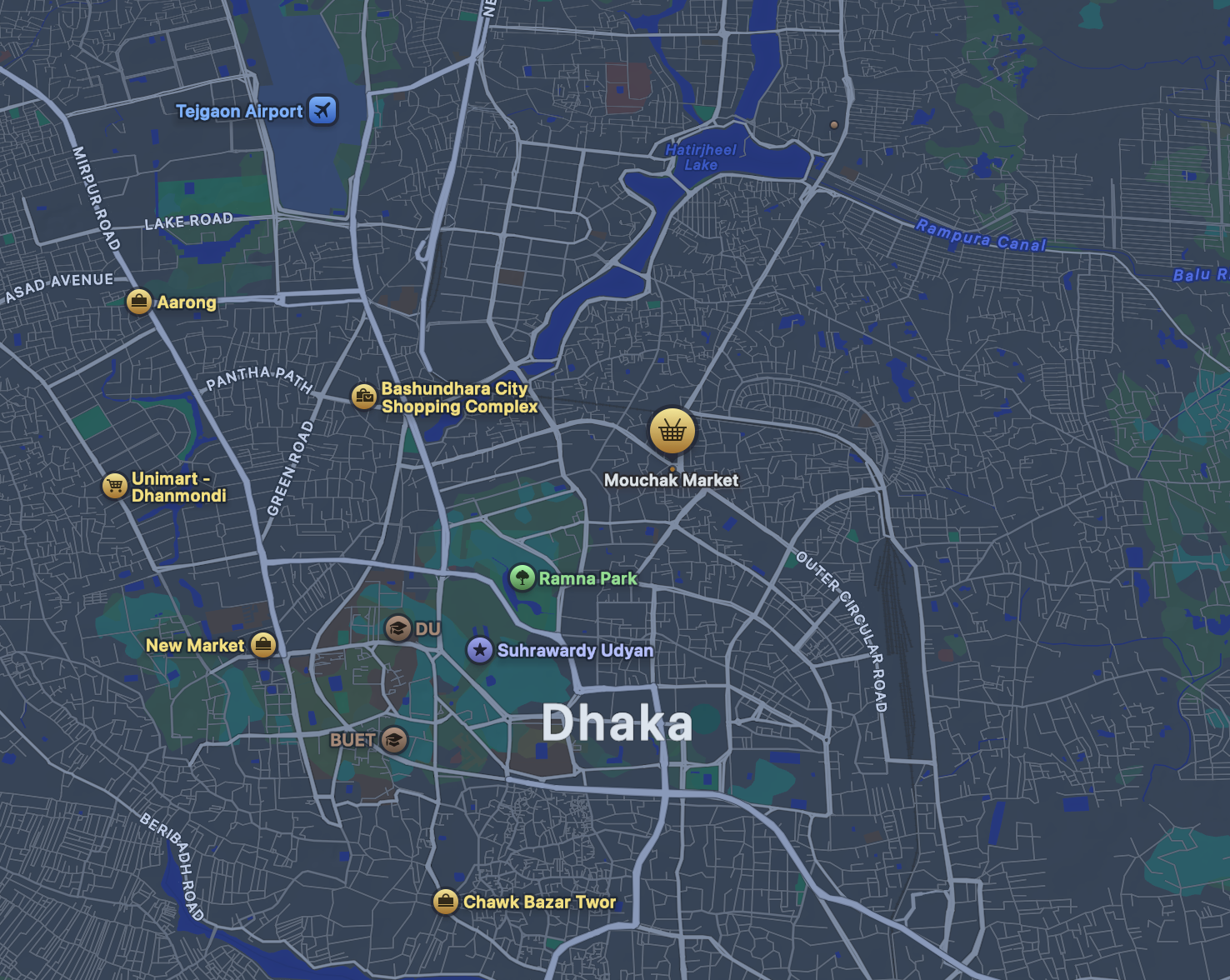 Map of my journey