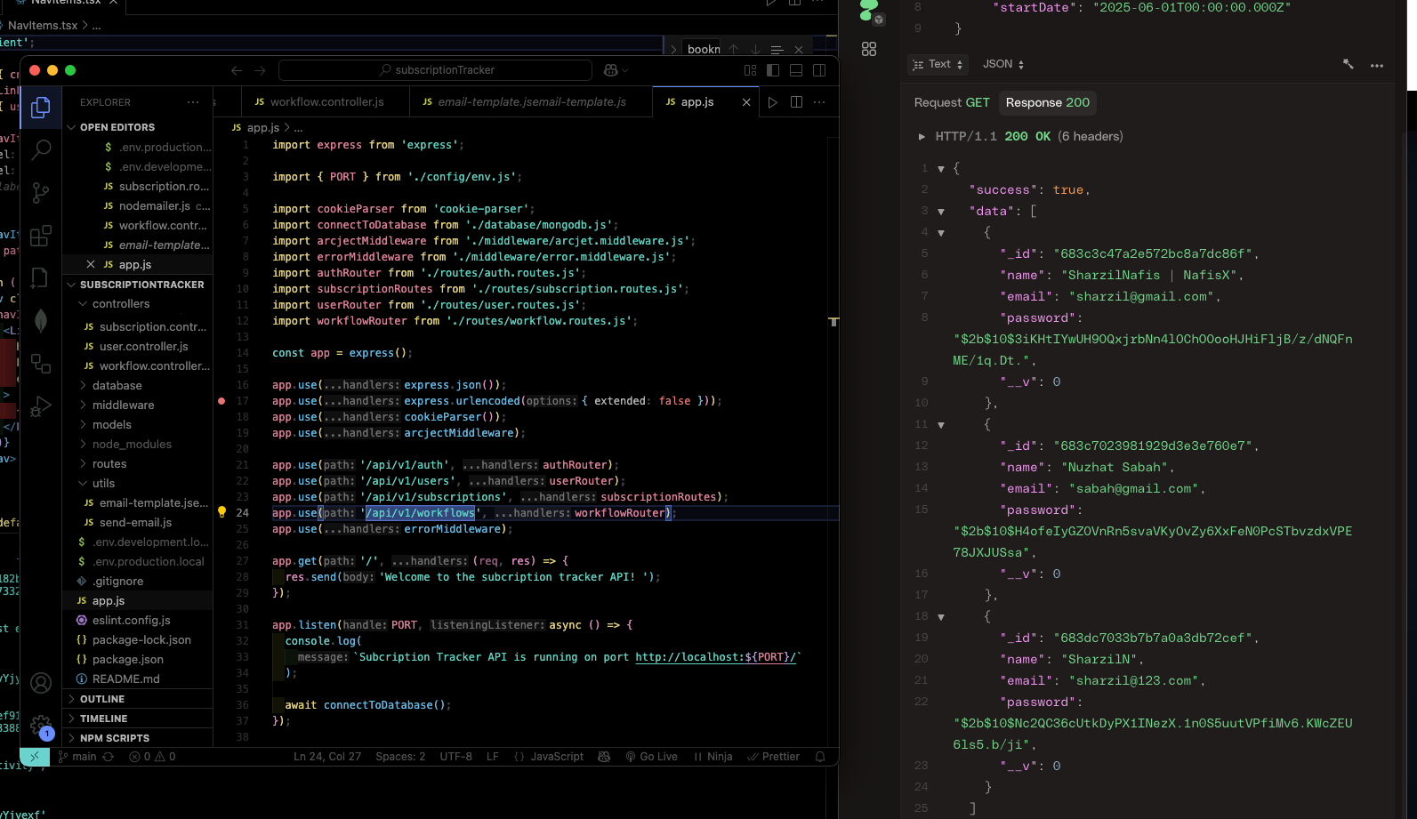 Subscription Tracker API